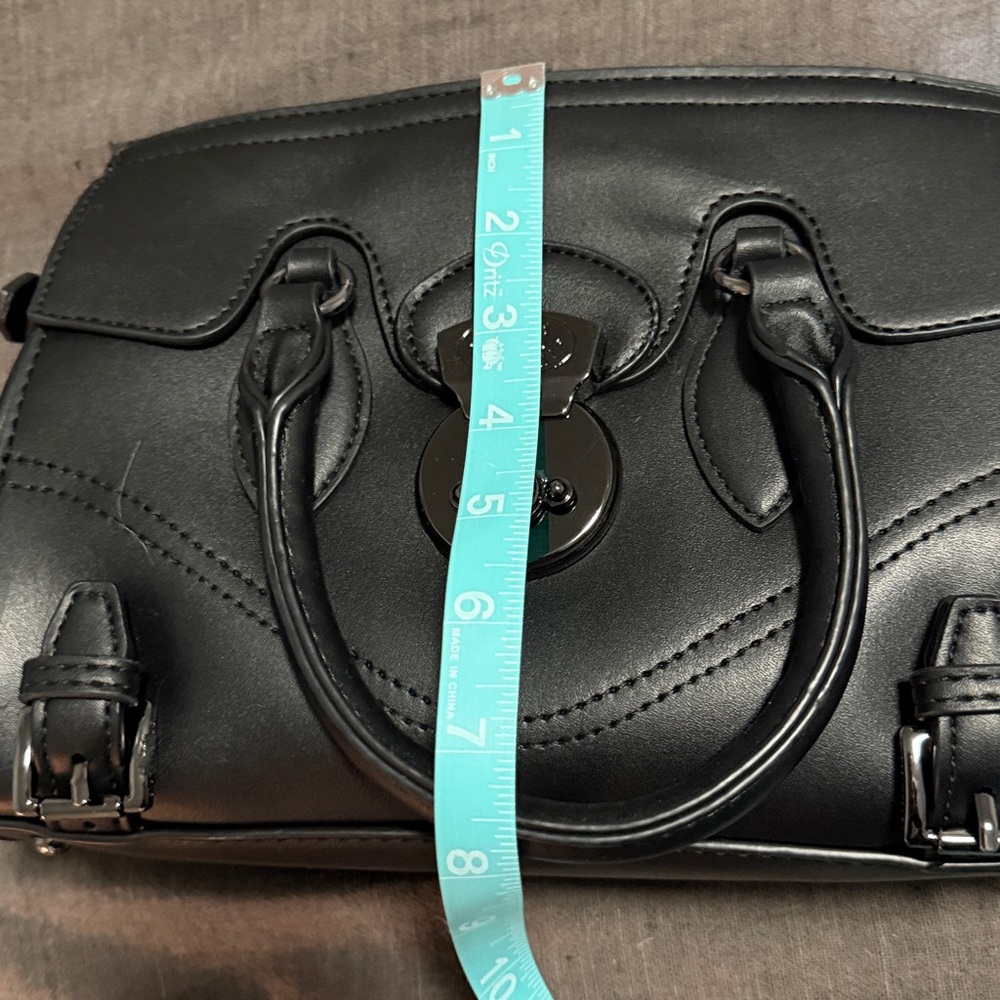Steve Madden Elegant Black Satchel - Picture 2 of 5